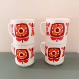 Set of 4 MOBIL mugs