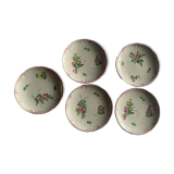 Set of 5 KG Luneville mignardise plates