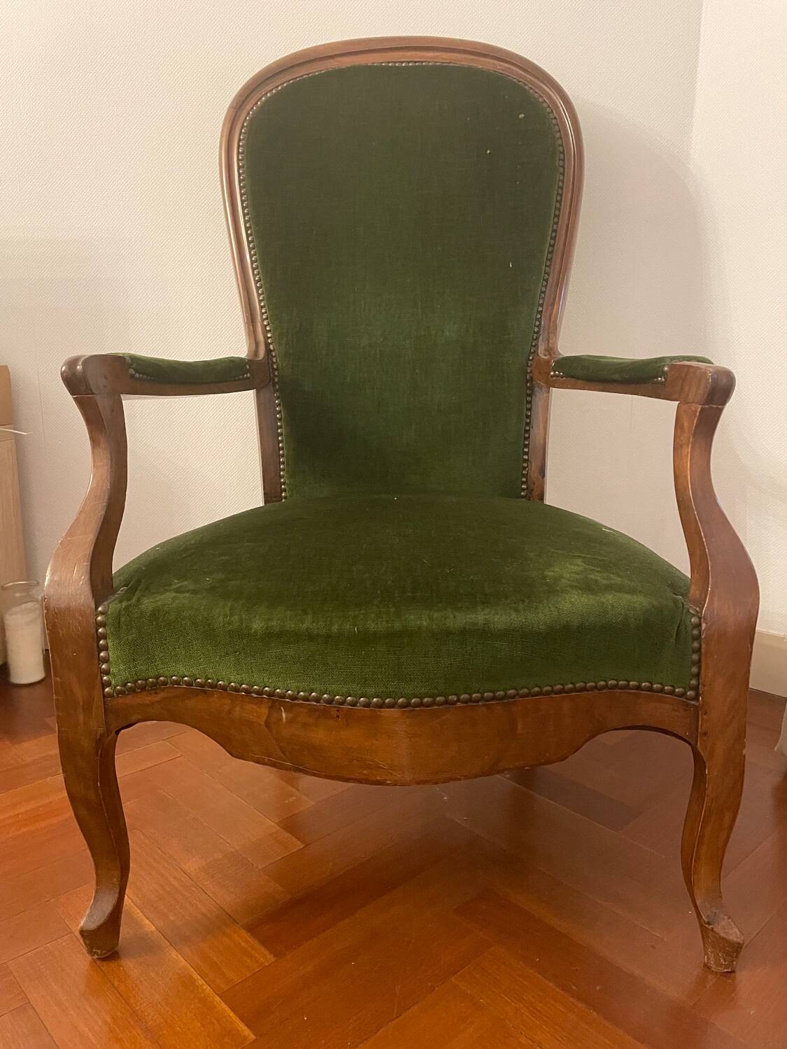 Voltaire armchair - LP period walnut