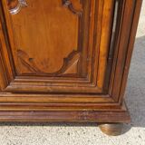 Louis XIII wardrobe in solid walnut