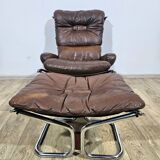 Armchair with footstool, Westnofa, "Wing Chair and foot stool", designed by