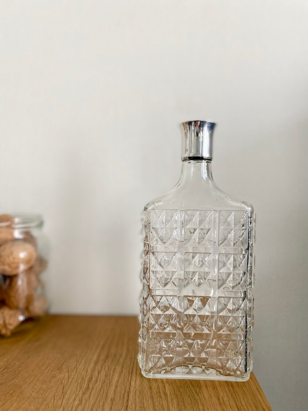 Vintage cut glass bottle