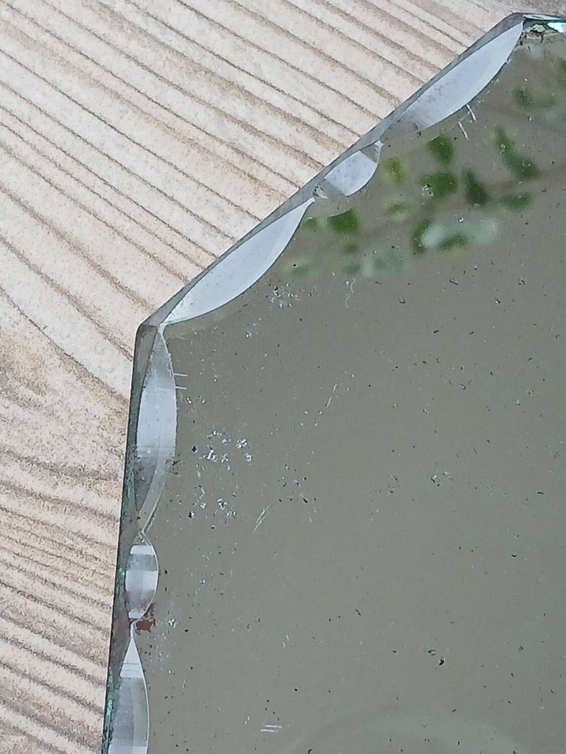 Beveled mirror to place