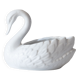 Antique porcelain white swan pot cover