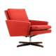 Fauteuil de salon danois pivotant du milieu du siècle