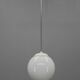 1940s Opaline Glass Globe Pendant Light | Vintage Ceiling Lamp | Rewired