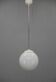 1940s Opaline Glass Globe Pendant Light | Vintage Ceiling Lamp | Rewired