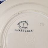 Terre de Fer Badonviller Chanzelles Blue pattern soup plates