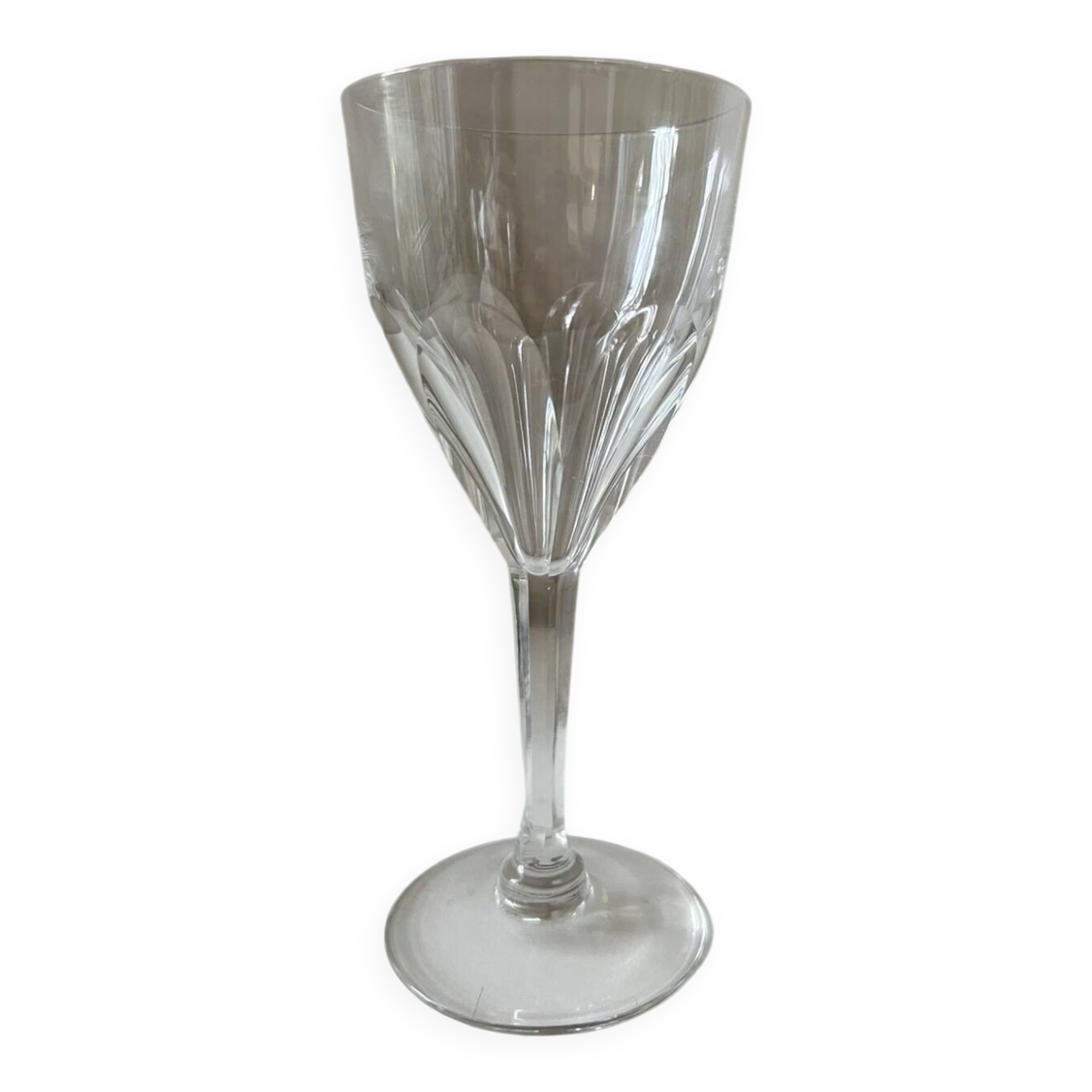 Saint Louis crystal stemmed glass, Bristol model H: 18.7