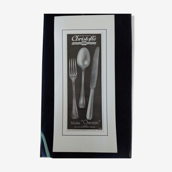 Antique advertising December 27, 1930 vintage cutlery kitchen goldsmith christofle