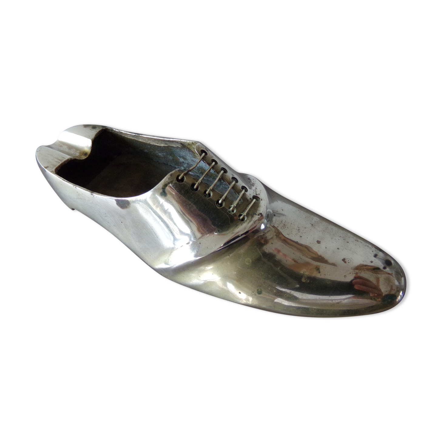Brass ashtray in the shape of a shoe