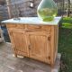 Patinated Parisian buffet – Zinc tray