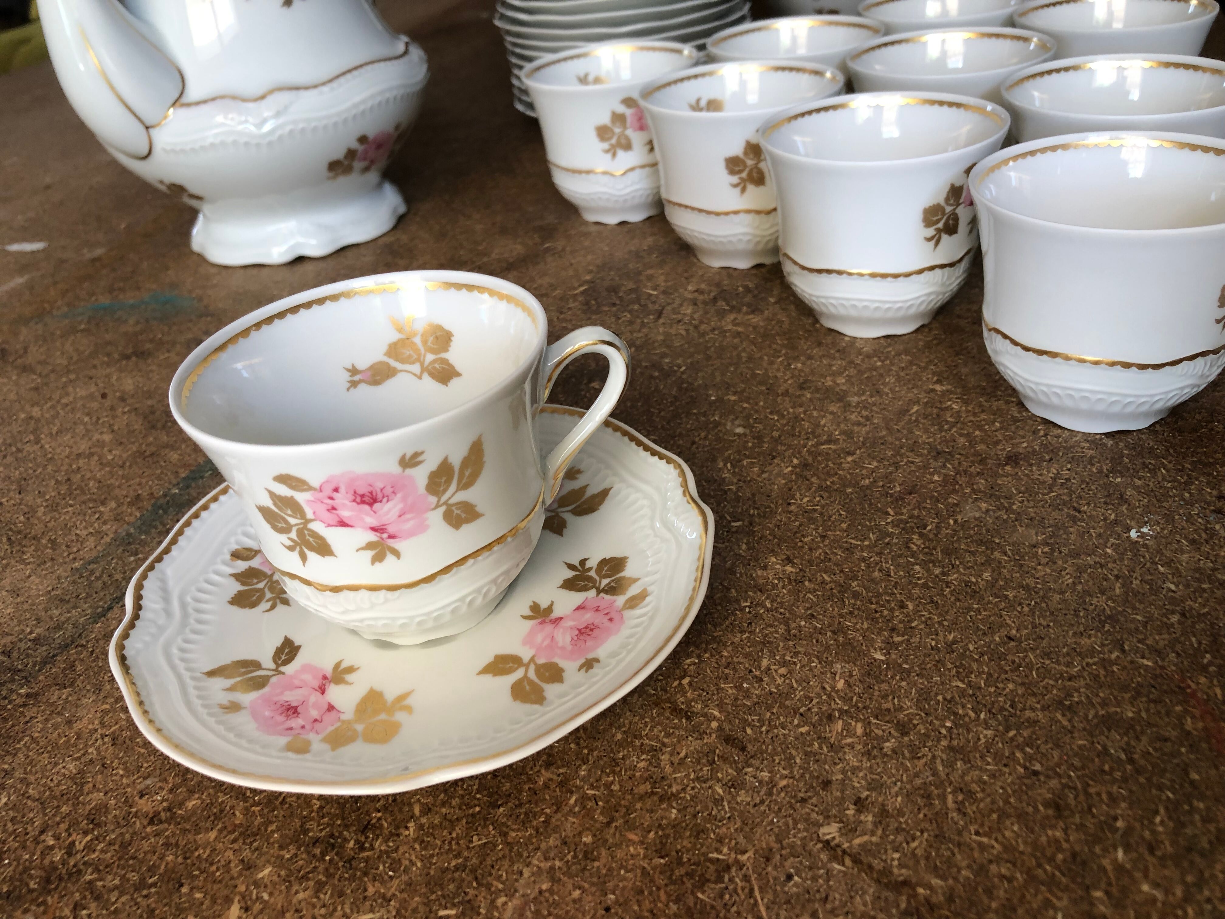 Limoges porcelain coffee service by Bernardaud