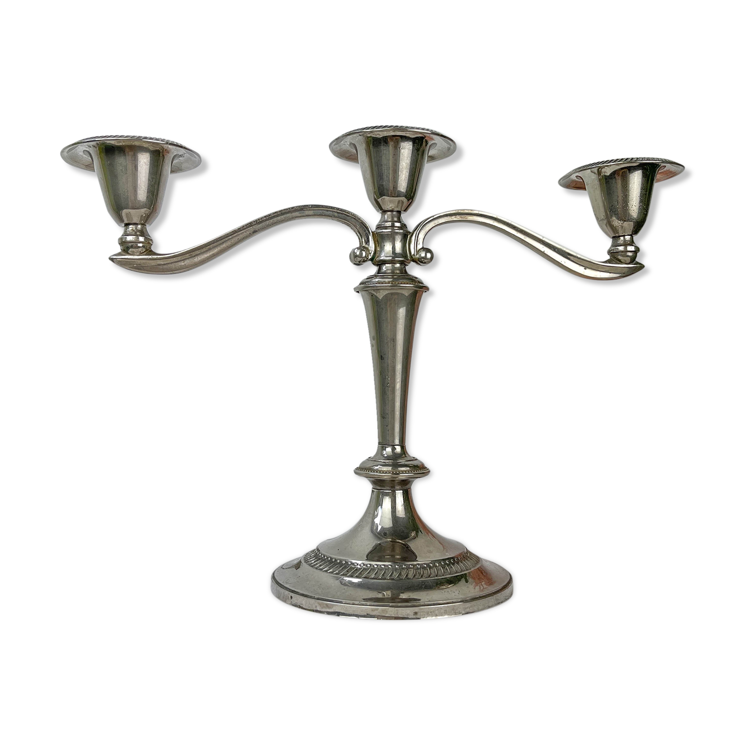 Silver candle holder 3 candles