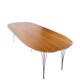 Conference table - Model Superellipse - oak surface with aluminum edge - Bruno Mathsson and Piet Hein