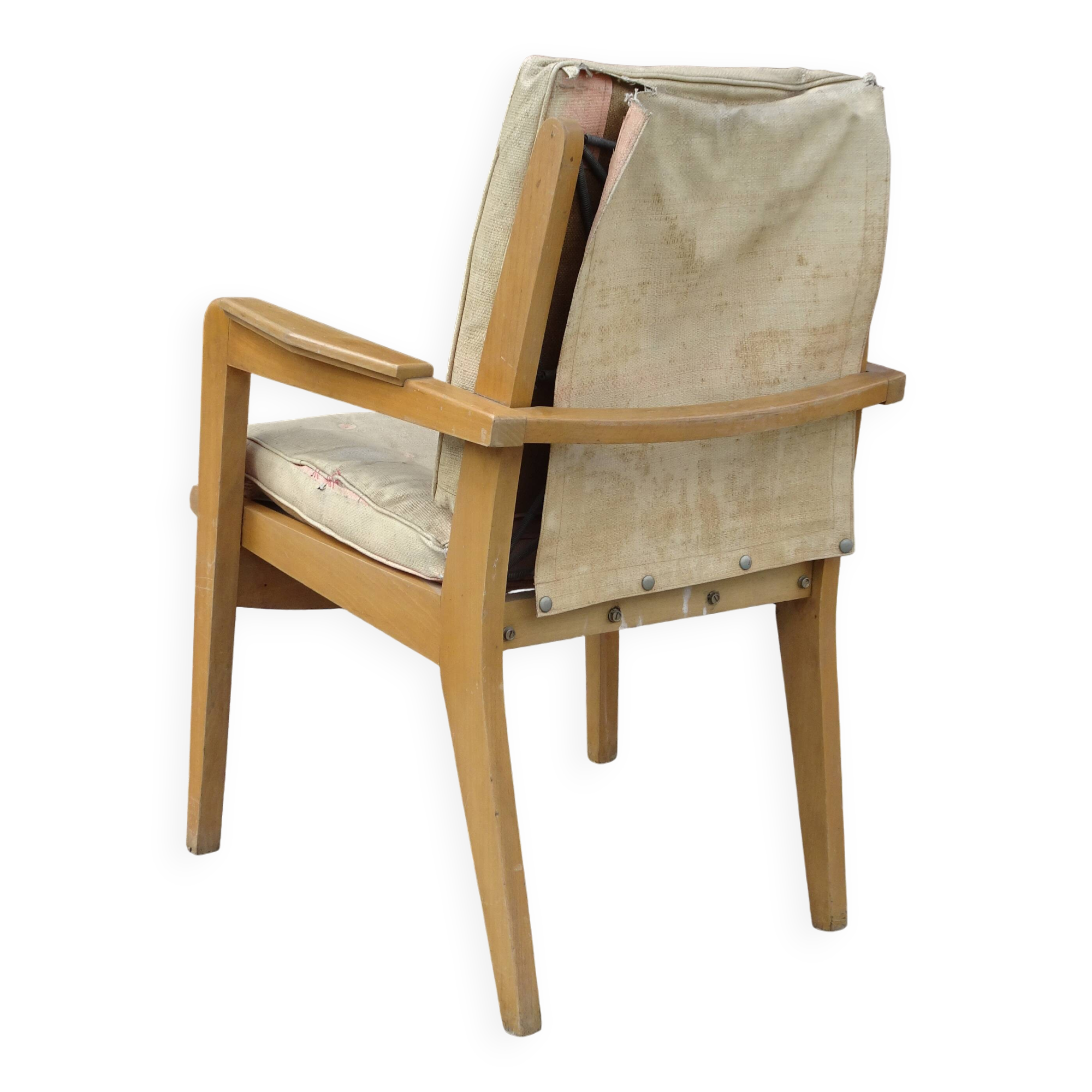 Chair bridge model FS 106 by Pierre Guariche, Airborne edition, circa 1950.