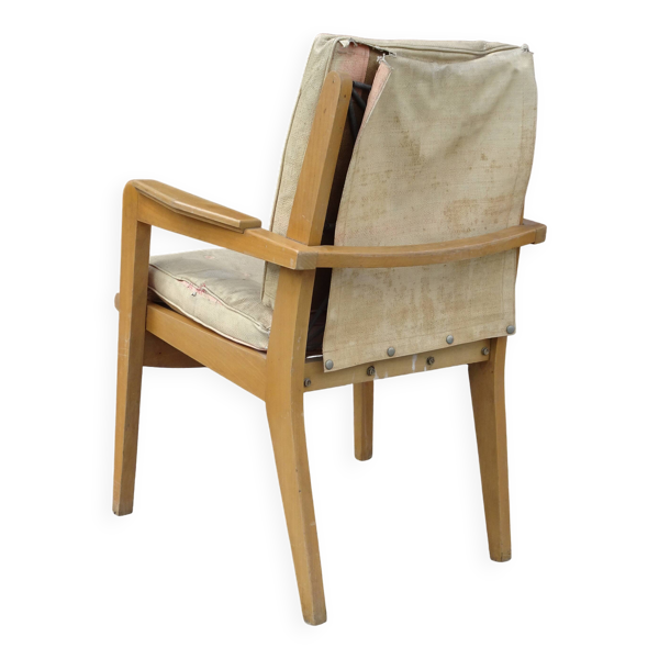Chaise bridge modèle FS 106 de Pierre Guariche, édition Airborne, vers 1950