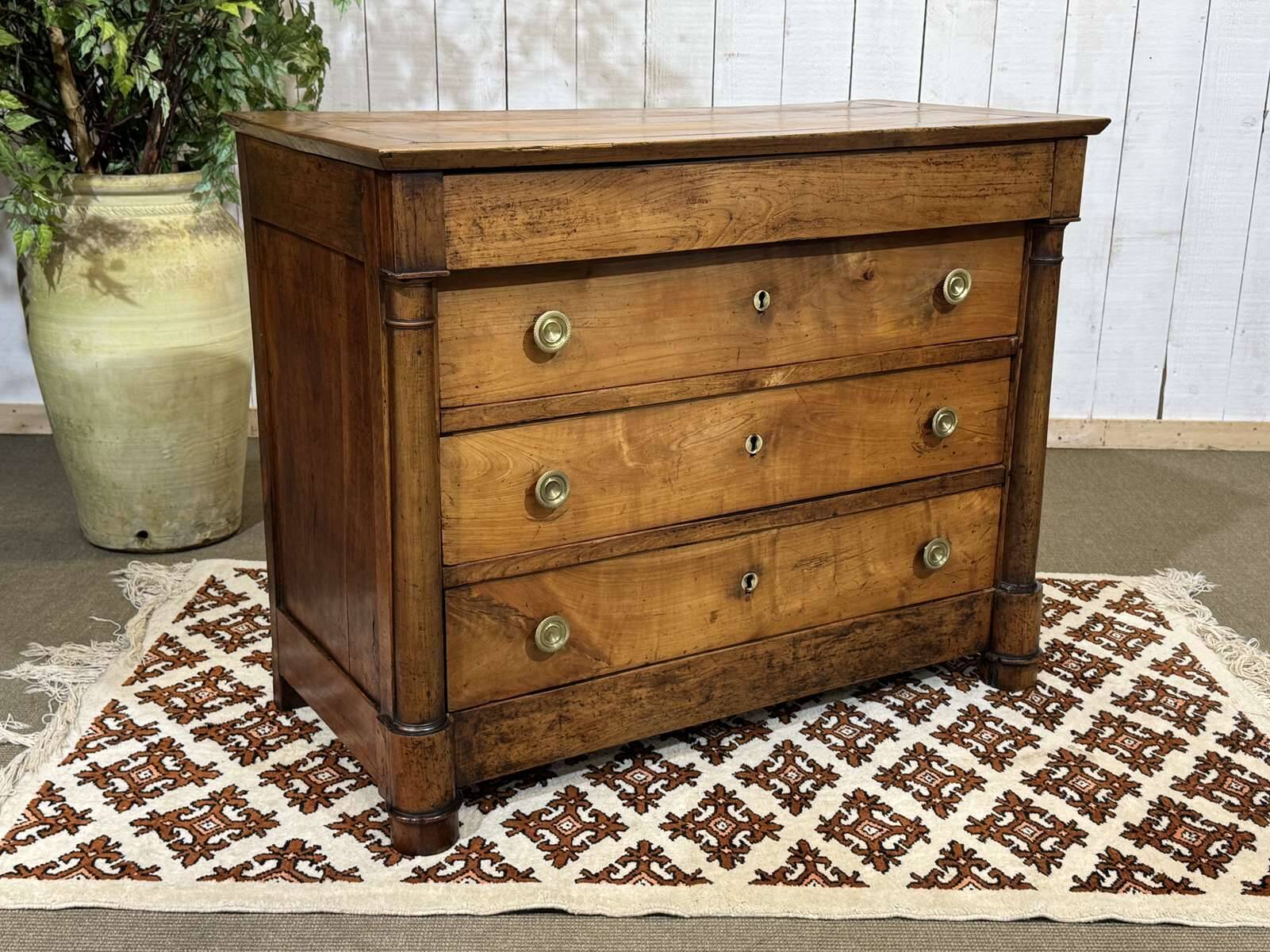 Commode Empire 19ème en merisier