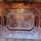 Lot of 2 leather trays
