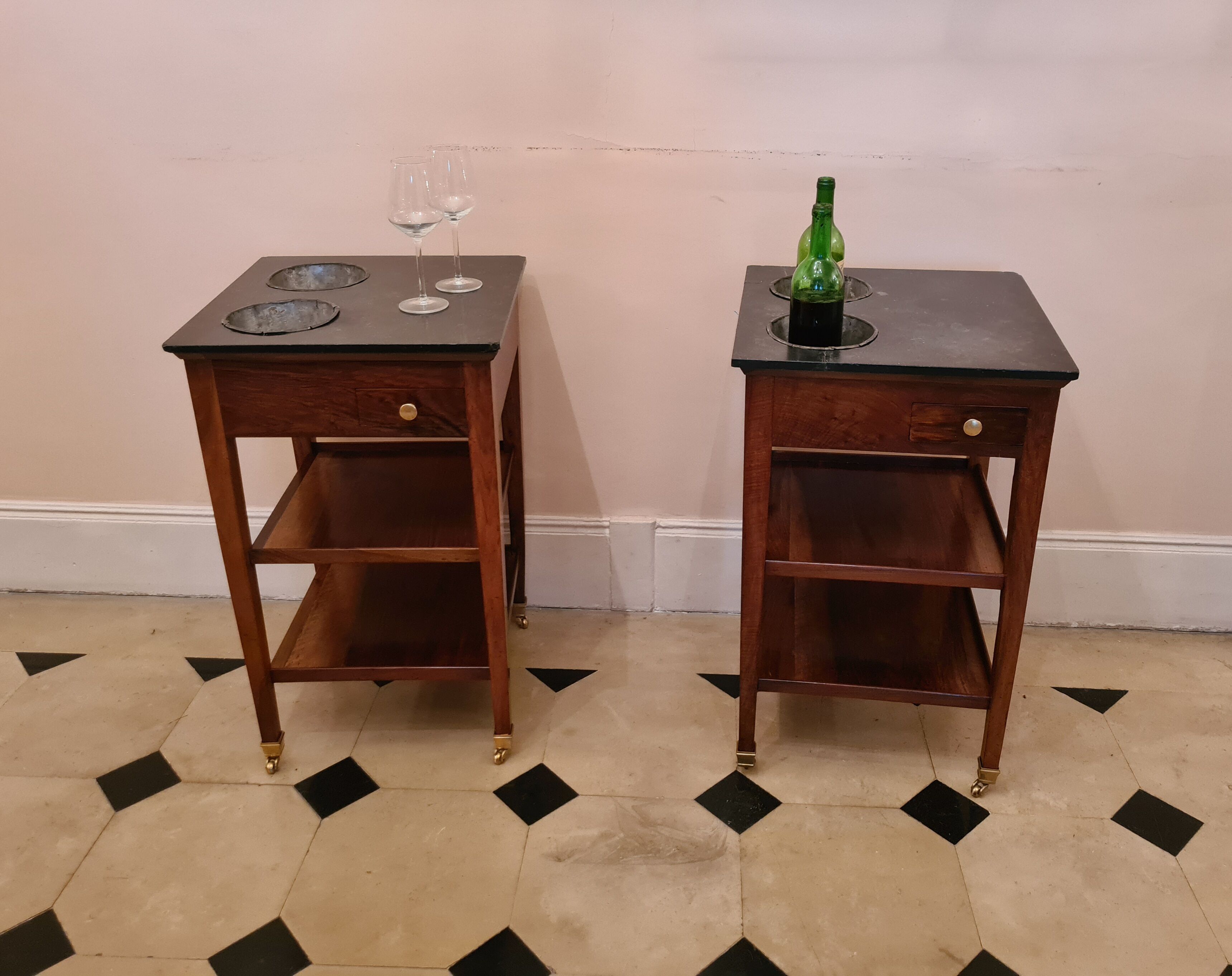 Pair of Louis XVI period coolers, circa 1785