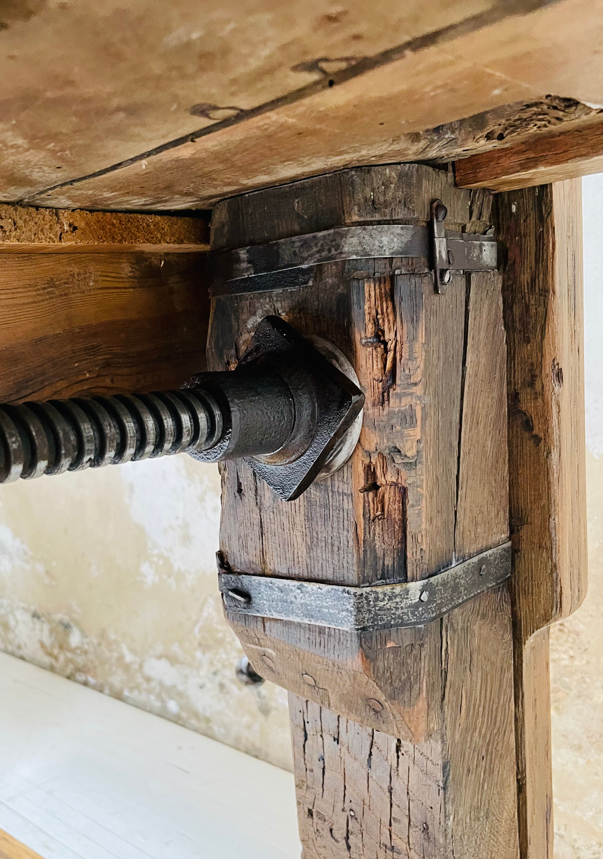 Small oak workbench