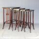 Set de 4 tables gigognes -958 a - par KOHN vers 1905, design Siegel- no Tho