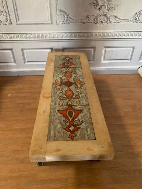 Table basse du céramiste Picard années 70