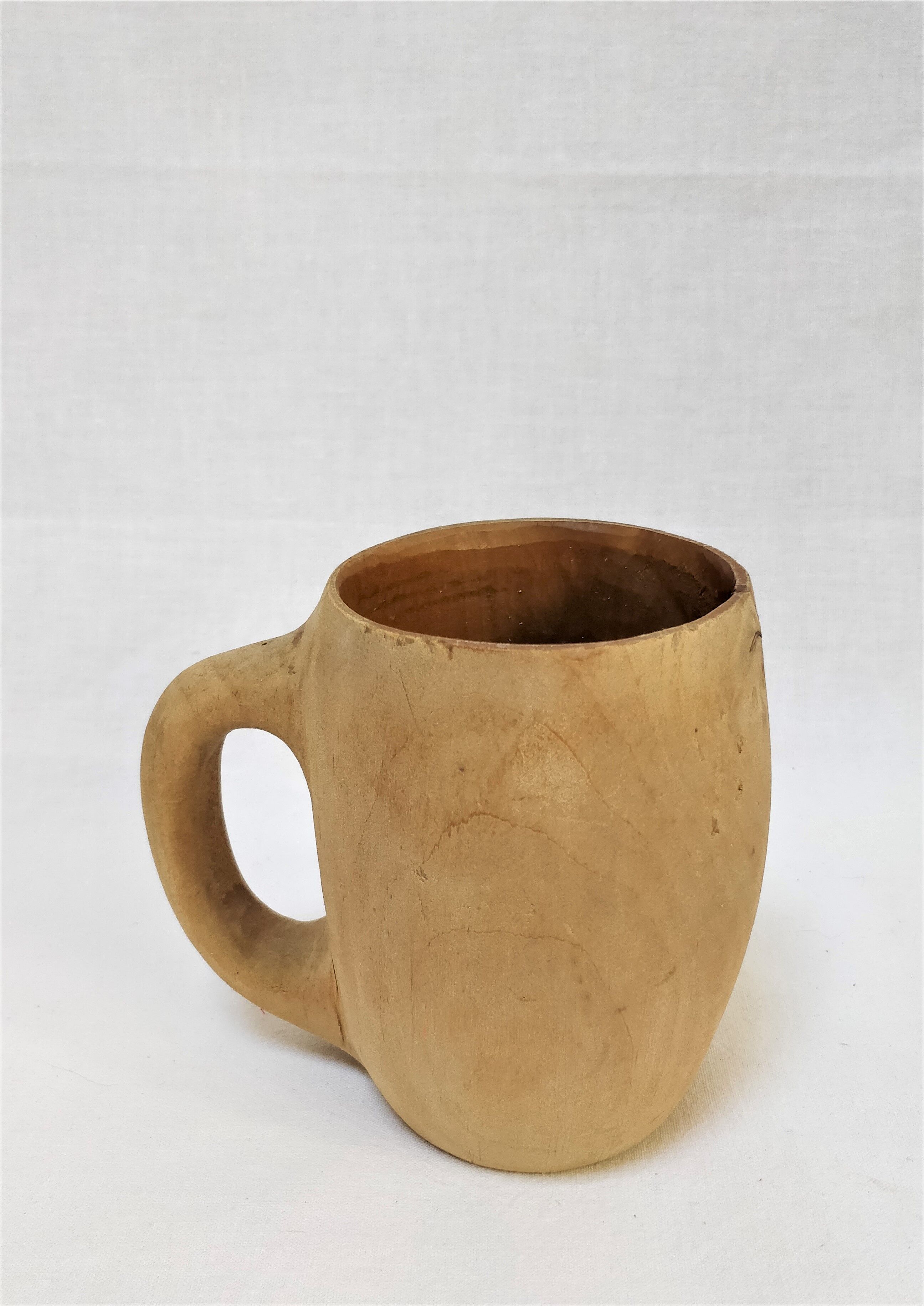 Brutalist wooden cup