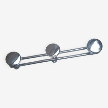 Coat rack with 3 stainless steel hooks