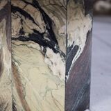 Octagonal coffee table in Cipollino Italian marble, 1980