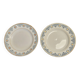 Pair of Saint Amand 20th century earthenware dinner plates