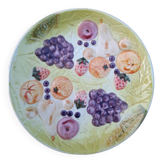 Vintage decorative earthenware plate