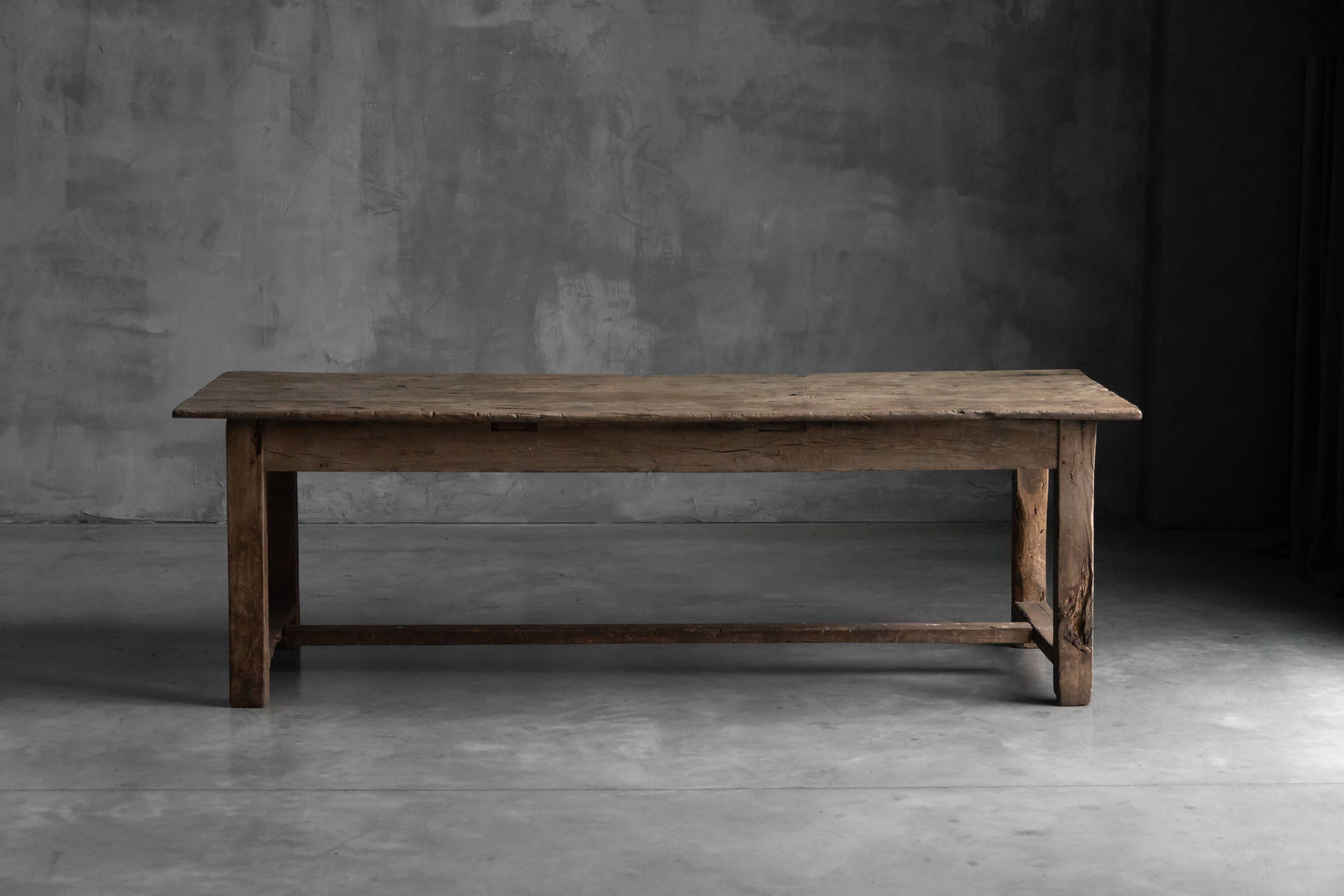 Rustic farmhouse dining table, France, 19th century