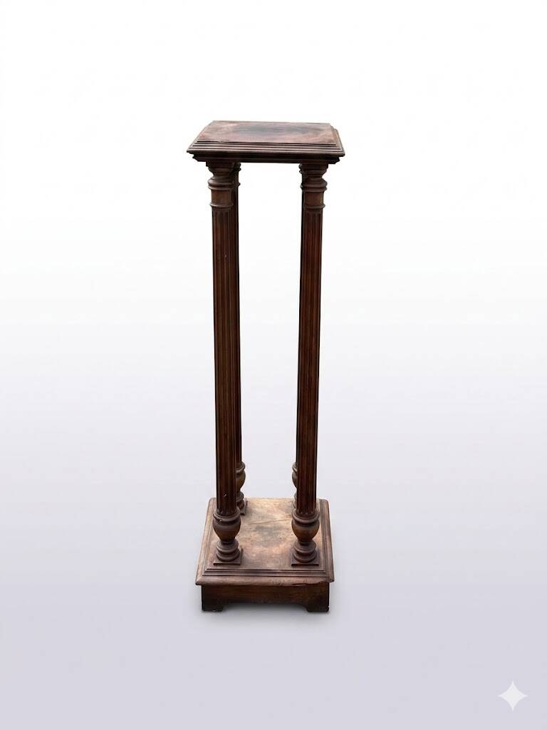 Antique pedestal with four columns — 19th-century neoclassical style
