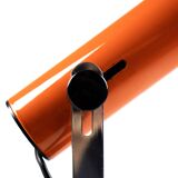 Vintage orange clamp spotlight from the 70s