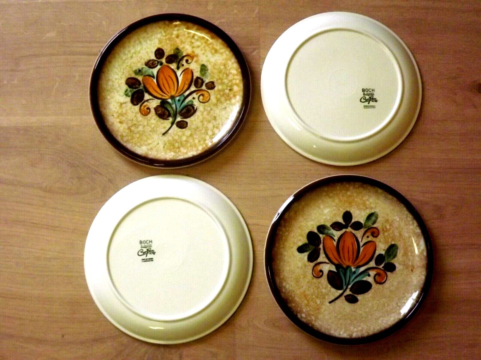 Vintage Villiroy and Boch Corfou Collection Set of 4 Dinner Plates 3802