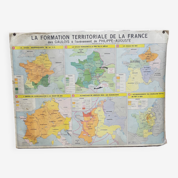 MDI school card “The territorial formation of France”