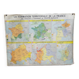 MDI school map "The territorial formation of France"