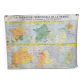 MDI school map "The territorial formation of France"