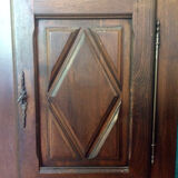 Vintage wooden corner buffet furniture