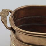 Old brass planter