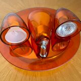 Ceiling lamp chandelier vintage orange