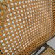 Chaise pliante en bois et cannage