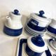 Design tableware service by Hertha Bengtson for Rörstrand, Sweden, in glazed stoneware.
