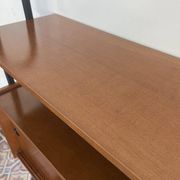 Freestanding wall unit with desk