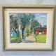 Carin Tham (1888-1967), Scandinavian Modern Landscape, 1942, Oil on Panel, Framed