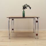 Table basse en noyer, Italie années 1970