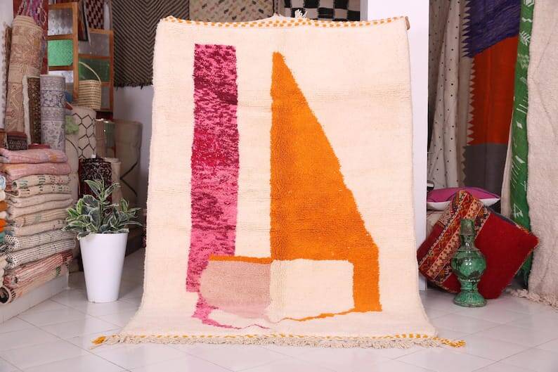 Tapis berbère fait main en laine taille 200 x 300 cm