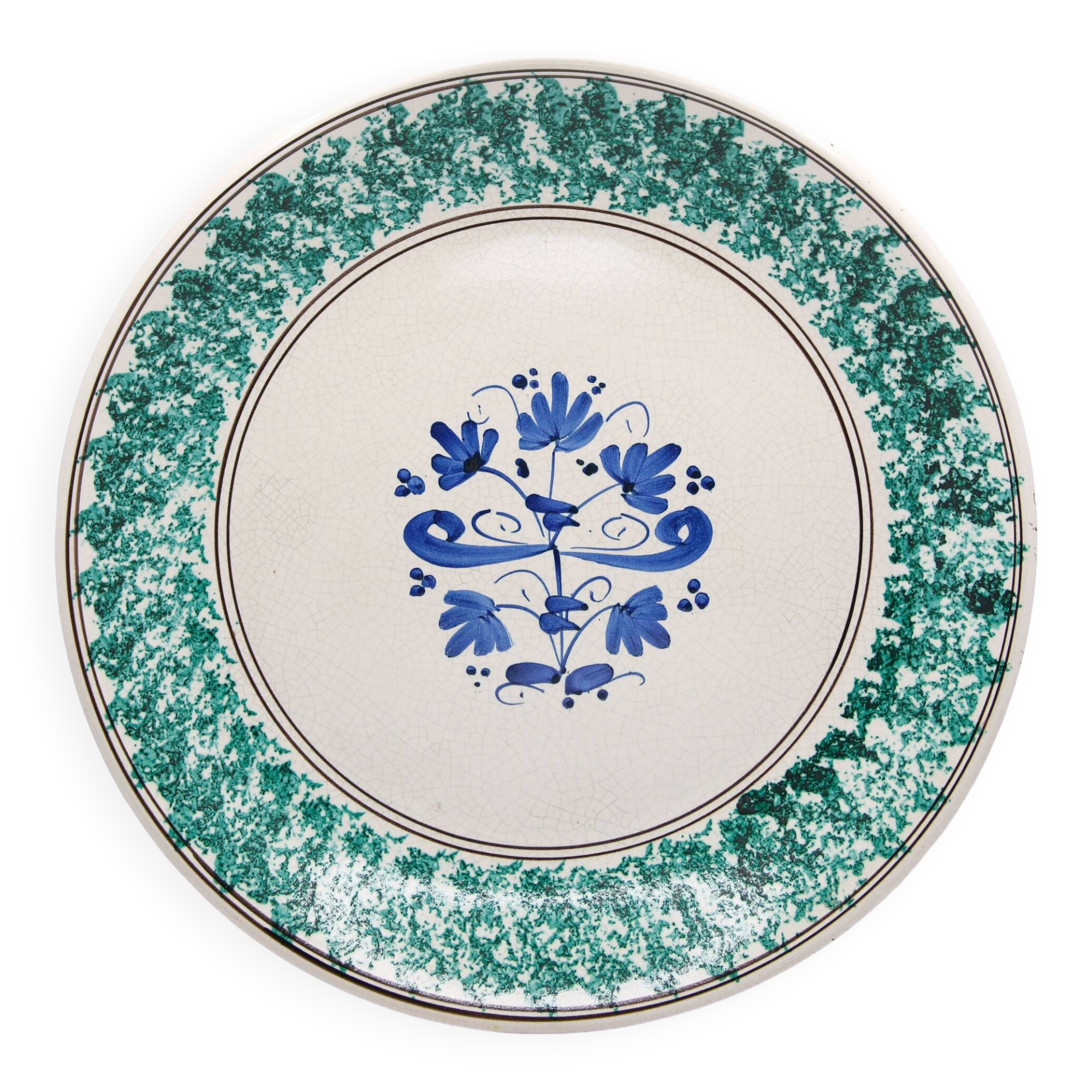 XXL artisanal ceramic dish by Ernesto Boria in Caltagirone, Sicily