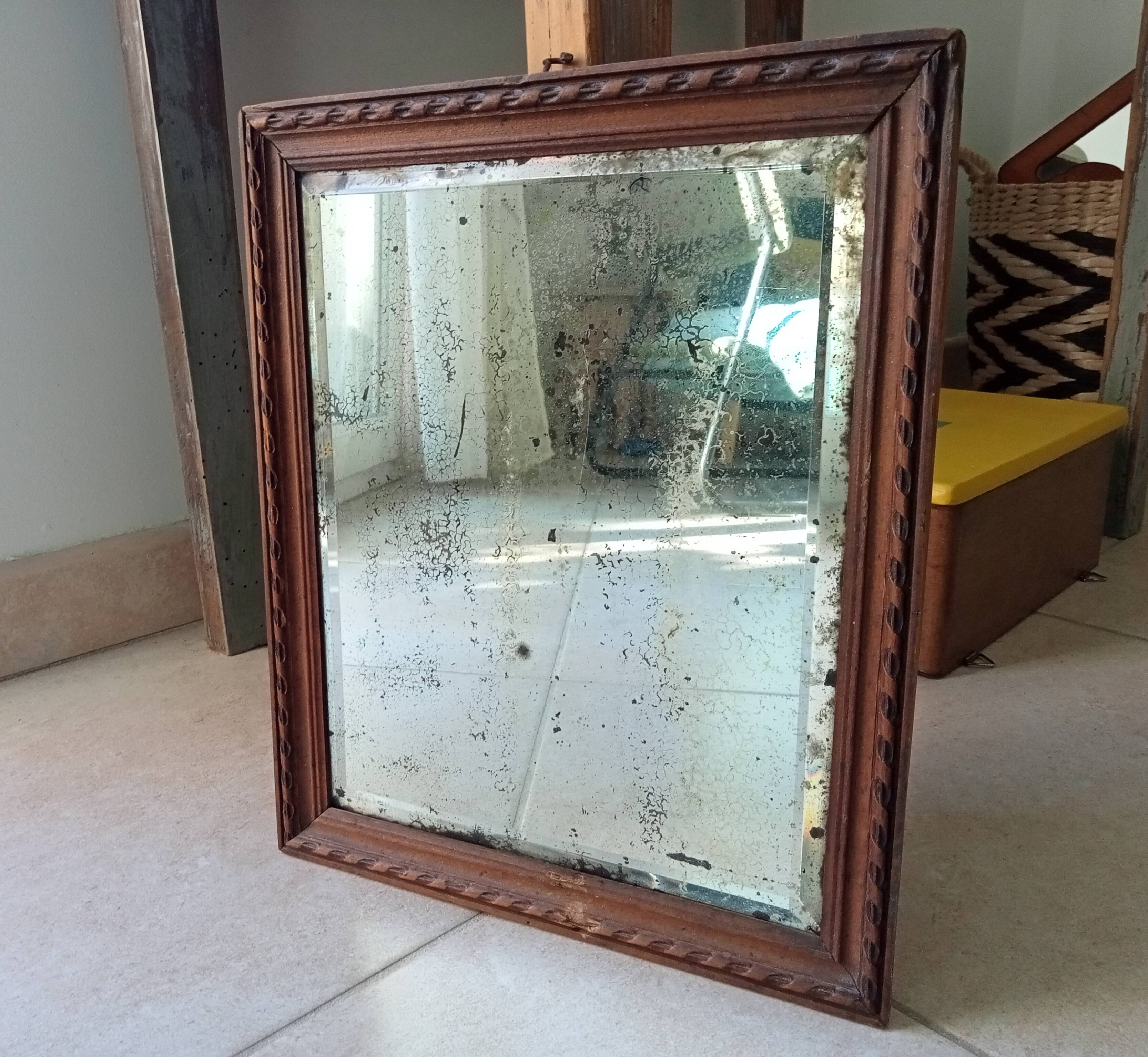 Old beveled mirror 36*30
